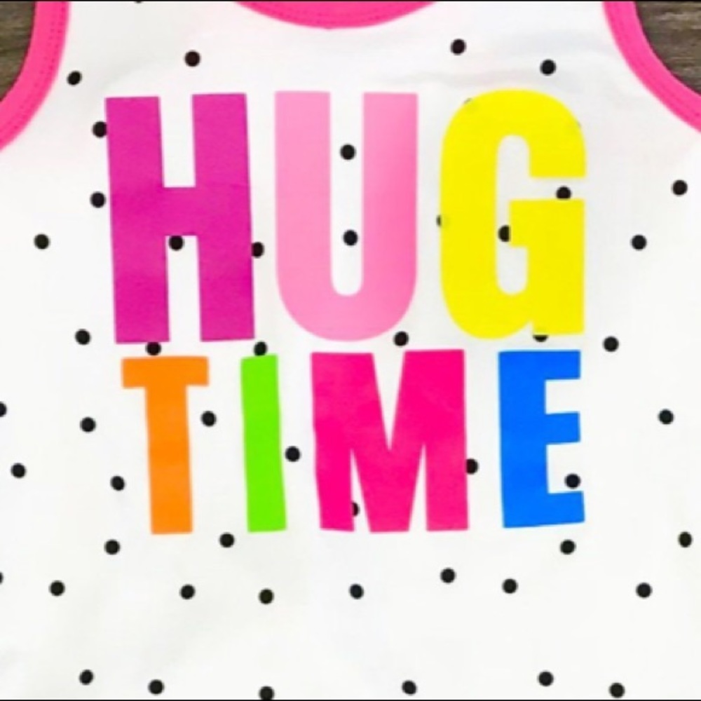 Boutique Top & Capri Pants Set Girls HUG TIME - Picture 3 of 4